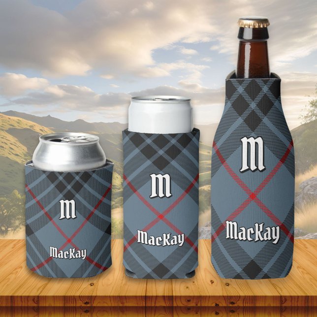 Rafraîchisseur Pour Canette Clan MacKay Blue Tartan (Créateur téléchargé)
