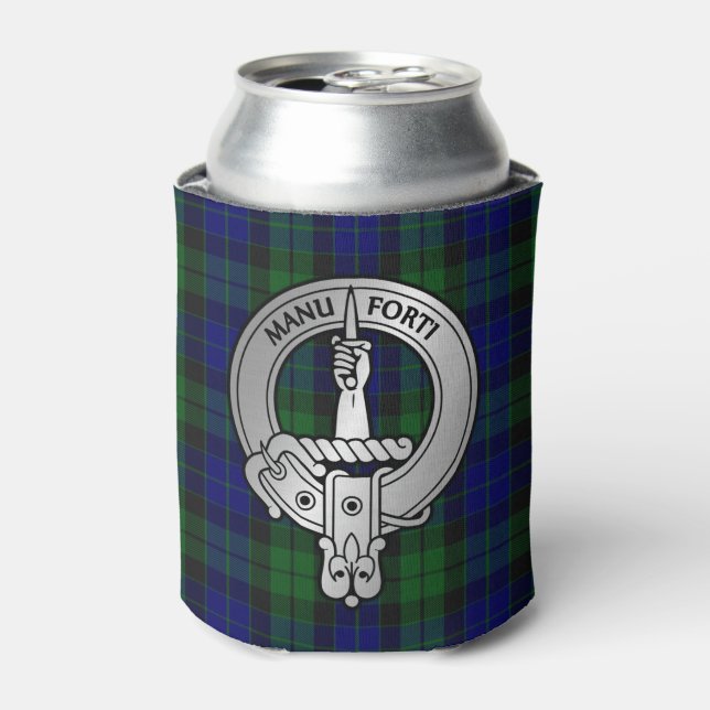 Rafraîchisseur Pour Canette Clan MacKay Crest & Tartan (Can devant)