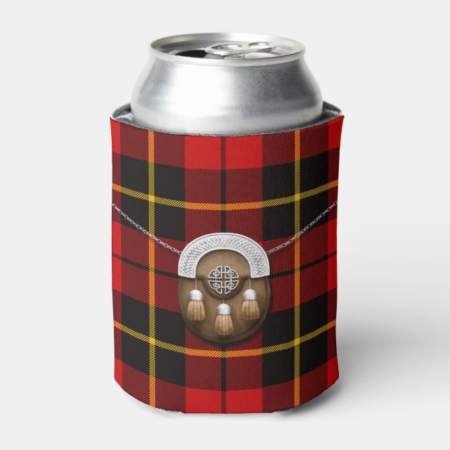 Rafraîchisseur Pour Canette Clan Wallace Tartan Et Sporran (Can devant)