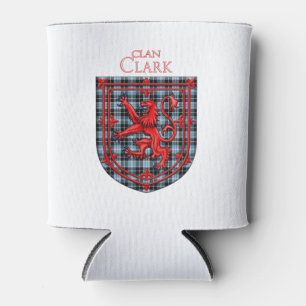 Rafraîchisseur Pour Canette Clark Tartan Scottish Plaid Lion Rampant