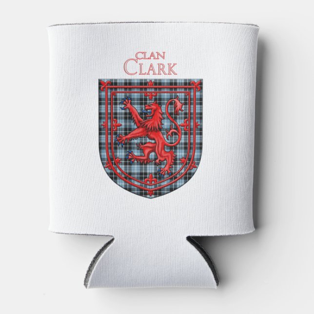 Rafraîchisseur Pour Canette Clark Tartan Scottish Plaid Lion Rampant (Devant)