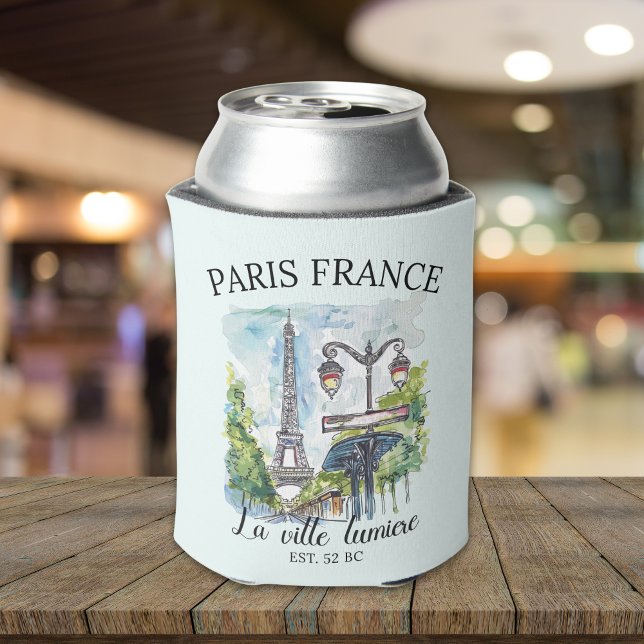 Rafraîchisseur Pour Canette Classic Paris France Scenic Illustration (Créateur téléchargé)