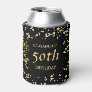 Rafraîchisseur Pour Canette Classy Egypt Gold arrose noir Anniversaire