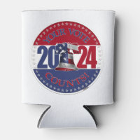 Cloche de la Liberté 2024 Rouge et Bleu Votre Vote