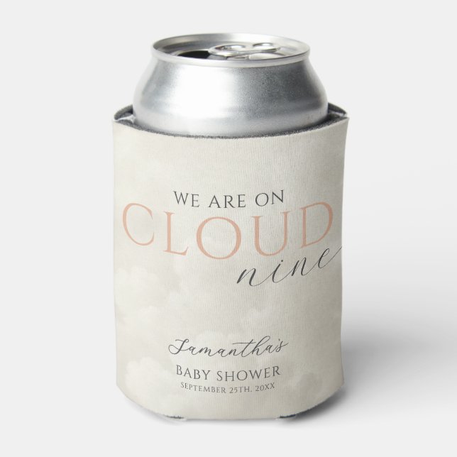 Rafraîchisseur Pour Canette Cloud Neuf nuages blancs Baby shower (Can devant)
