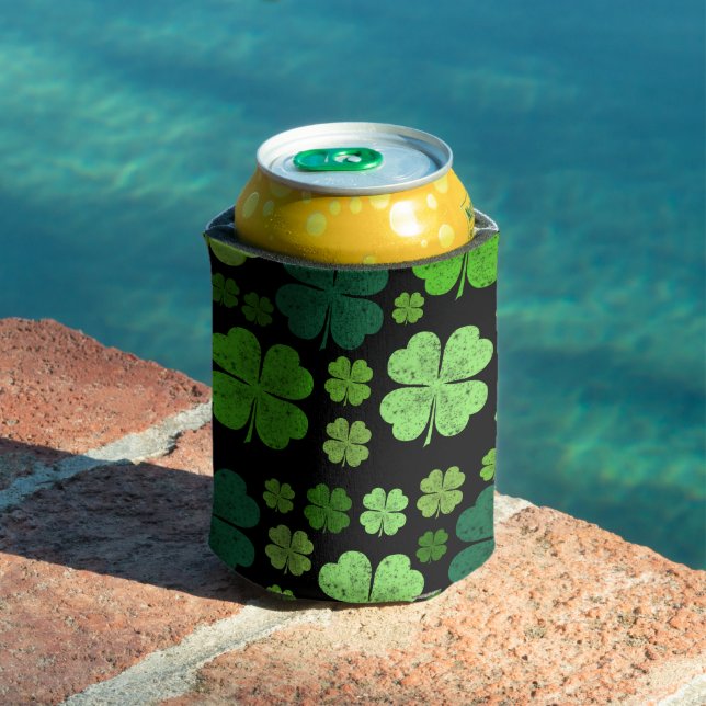 Rafraîchisseur Pour Canette Clovers verts, Lucky Clovers, Saint Patrick's Day (Piscine in situ)