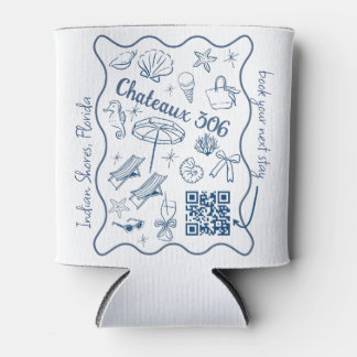 Rafraîchisseur Pour Canette Code QR personnalisé promo pour Airbnb et propriét