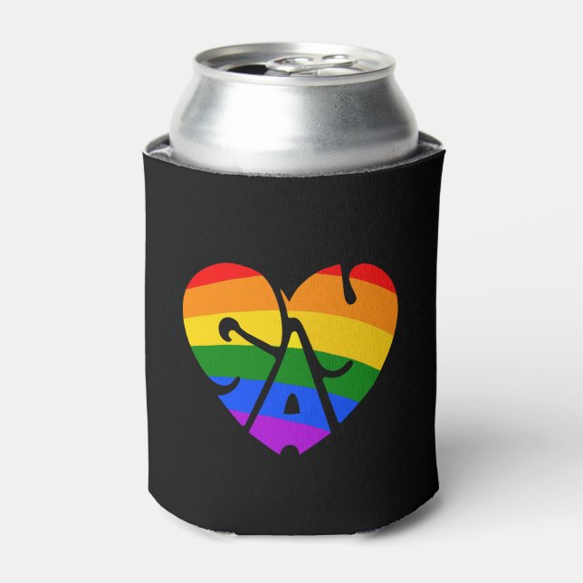 Rafraîchisseur Pour Canette Coeur gay (Can devant)