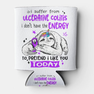 Rafraîchisseur Pour Canette Colite ulcérative Awareness Month Ribbon