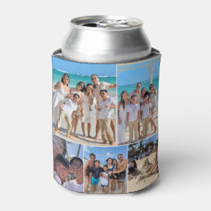 Rafraîchisseur Pour Canette Collage de photos de vacances personnalisées