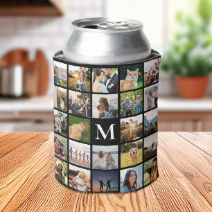 Rafraîchisseur Pour Canette Collage photo Monogramme personnalisé