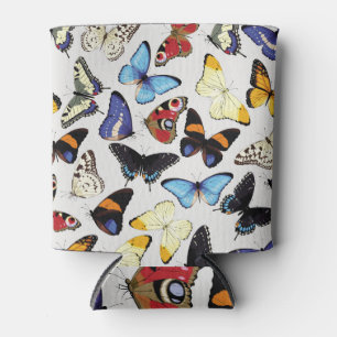 Rafraîchisseur Pour Canette Collection réaliste de papillons vintages.