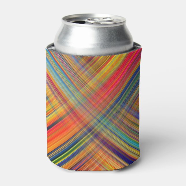 Rafraîchisseur Pour Canette Coloré Kriss Kross Motif Plaid (Can devant)