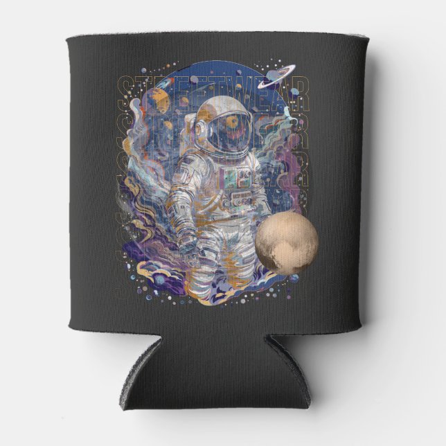 Rafraîchisseur Pour Canette Conception d'astronaute (Devant)