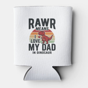Rafraîchisseur Pour Canette Conception de chemise vintage Papa dinosaure drôle