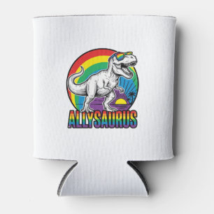 Rafraîchisseur Pour Canette Conception de T-Shirt vintage dinosaure arc-en-cie