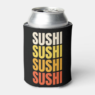 Rafraîchisseur Pour Canette Conception de texte de Sushi