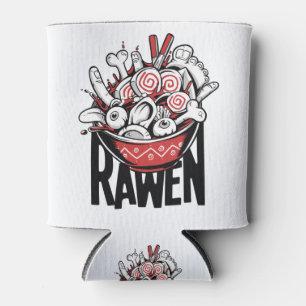Rafraîchisseur Pour Canette Conception de zombie de nouilles Ramen folle
