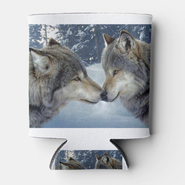Rafraîchisseur Pour Canette Conception Extraordinaire des loups (Devant)