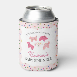 Rafraîchisseur Pour Canette Cookies animaux givrés rose Bébé