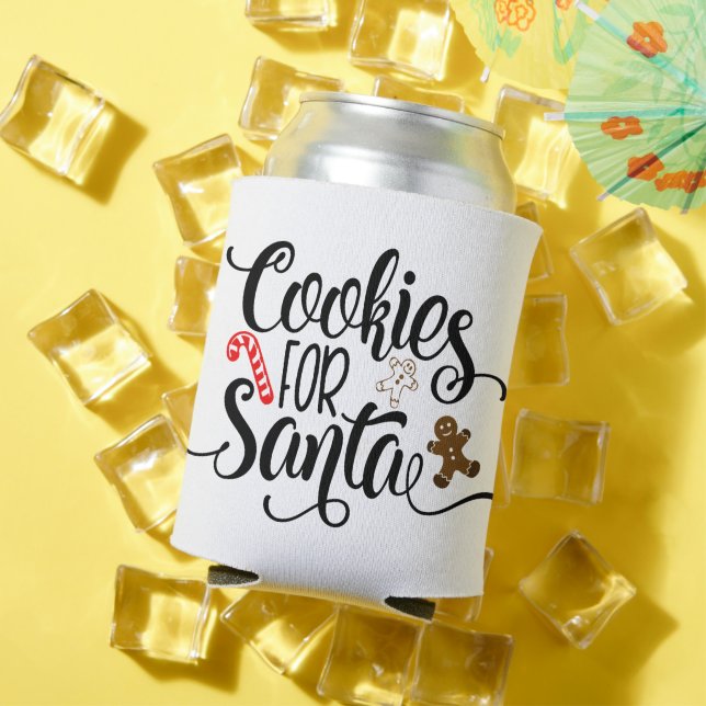 Rafraîchisseur Pour Canette Cookies pour Père Noël Fun Christmas (Été in situ)