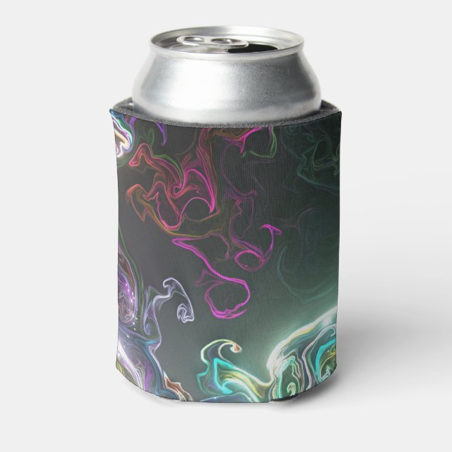 Rafraîchisseur Pour Canette Cool Abstract Neon Liquid Art Black (Can Dos)
