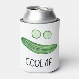 Rafraîchisseur Pour Canette Cool comme concombre "Cool AF" Funny Watercolor