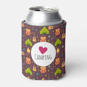 Rafraîchisseur Pour Canette Cool Love Camping Extérieur Motif