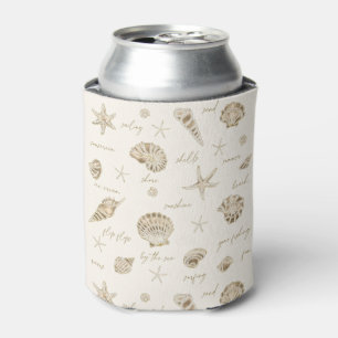 Rafraîchisseur Pour Canette Coques Starfish Sun Fun Texte Sandstone ID918
