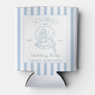 Rafraîchisseur Pour Canette Coquillages Et Cloches Mariages Bachelorette Côtiè