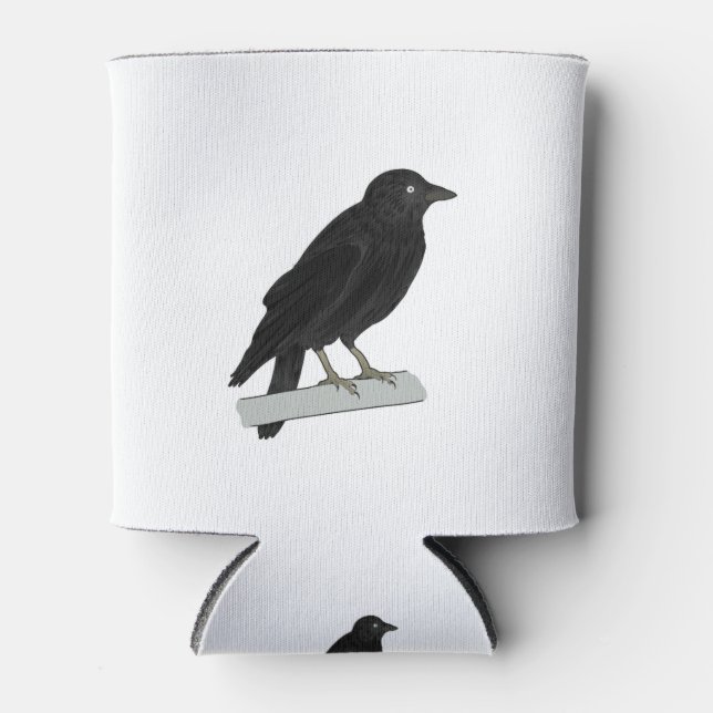 Rafraîchisseur Pour Canette Corbeau d'oiseaux (Devant)