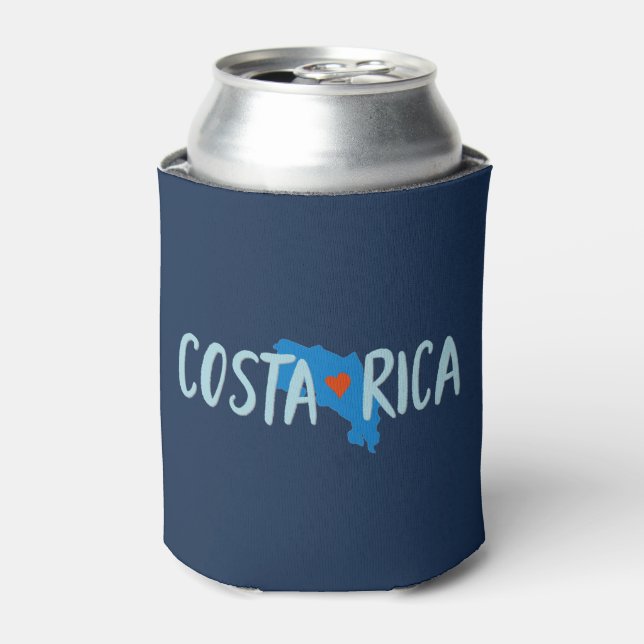 Rafraîchisseur Pour Canette Costa Rica Carte Souvenir (Can devant)