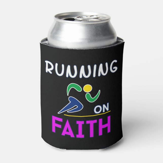 Rafraîchisseur Pour Canette Courir sur la foi Christian Runner (Can devant)