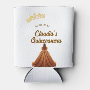 Rafraîchisseur Pour Canette Couronne de princesse orange quinceanera anniversa