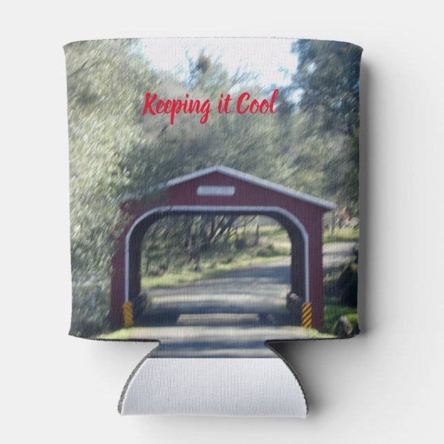 Rafraîchisseur Pour Canette Covered Bridge Drink Holder Keepes Beverage (Dos)