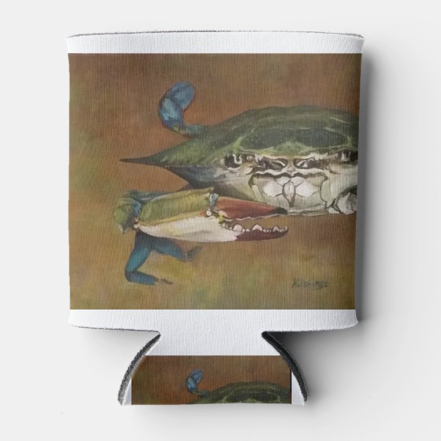Rafraîchisseur Pour Canette Crabe bleu (Devant)