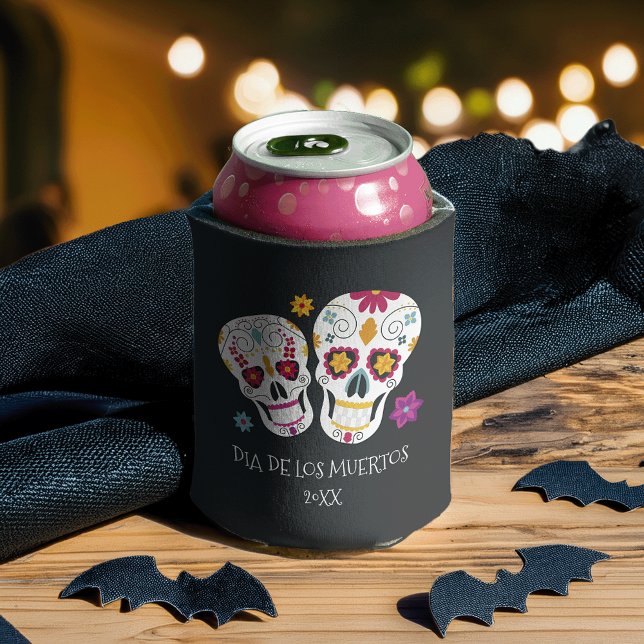 Rafraîchisseur Pour Canette Crâne à sucre Dia de los Muertos (Créateur téléchargé)