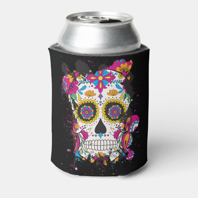 Rafraîchisseur Pour Canette Crâne de sucre dia de los muertos (Can Dos)