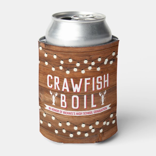 Rafraîchisseur Pour Canette Crawfish Récipiendaire de l'ébullition fête d'anni (Can devant)