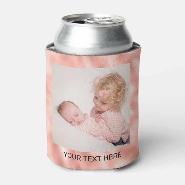 Rafraîchisseur Pour Canette Créez votre propre photo Rose Gold 2 (Can devant)