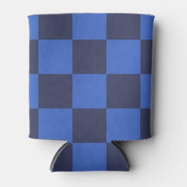 Rafraîchisseur Pour Canette Croate Géométrique Bleu Gras Checkers Peut Rafraîc