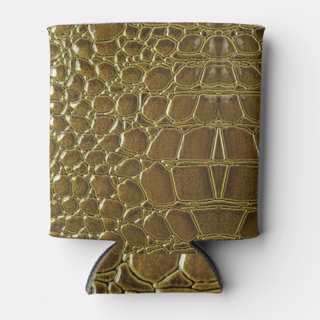 Rafraîchisseur Pour Canette Crocodile : Closeup Texture Détail (Devant)