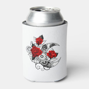 Rafraîchisseur Pour Canette Croissant mécanique avec roses rouges