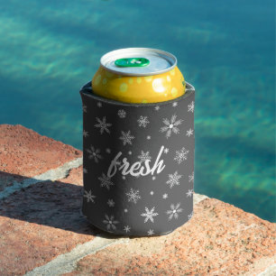 Rafraîchisseur Pour Canette crustacés de glace fraîche motif gris foncé