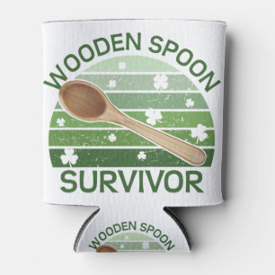 Rafraîchisseur Pour Canette Cuillère en bois Survivor Funny St Paddys jour Con