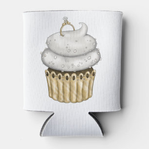 Rafraîchisseur Pour Canette Cupcake Fiançailles doux