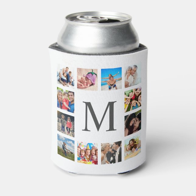 Rafraîchisseur Pour Canette Custom Family Photo Collage Personalized White (Can Dos)