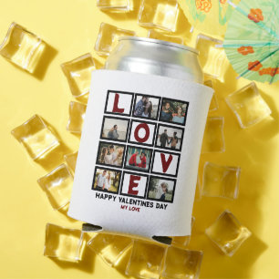 Rafraîchisseur Pour Canette Custom Love Happy Valentines Day 8 Collage de phot