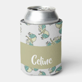 Rafraîchisseur Pour Canette Custom name cute horses pattern