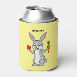 Rafraîchisseur Pour Canette Cute bunny rabbit with vegetables